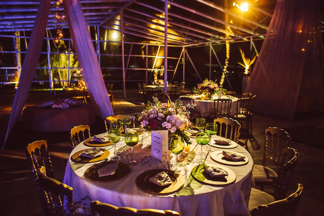 Casamento – Iate Clube da Urca – Decoração Cetim – Lona Cristal